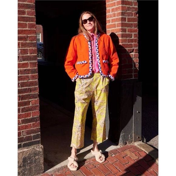 Alix of Bohemia Marilou Blood Orange Jacket Size Medium - Picture 3 of 12